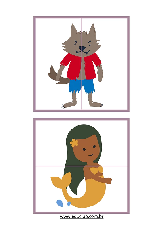 Quebra-cabeça do folclore brasileiro para imprimir | Educlub
